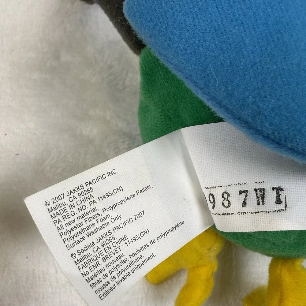 Jakks Pacific 2007 Pokemon Chatot Colorful Bird Parrot Plush 6